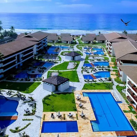 Flat Terreo Beira-Mar No Resort Cupe Beach Living Em Porto De Galinhas-3